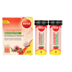 Roter Cranberry vitamine C & echinacea duopack 20 Bruistabletten