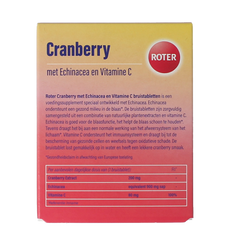 Roter Cranberry vitamine C & echinacea duopack 20 Bruistabletten