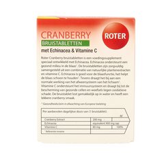Roter Cranberry vitamine C & echinacea duopack 20 Bruistabletten