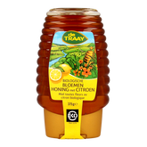 de Traay Bloemenhoning met citroen knijpfles bio 365.00 Gram