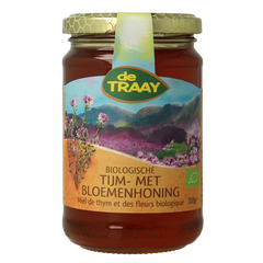 Traay Tijm- met bloemenhoning eko bio 350 Gram