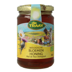de Traay Bloemen honing vloeibaar bio 350.00 Gram