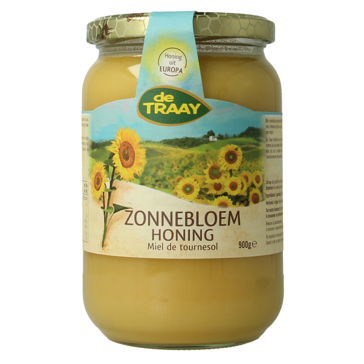 de Traay Zonnebloem honing 900.00 Gram