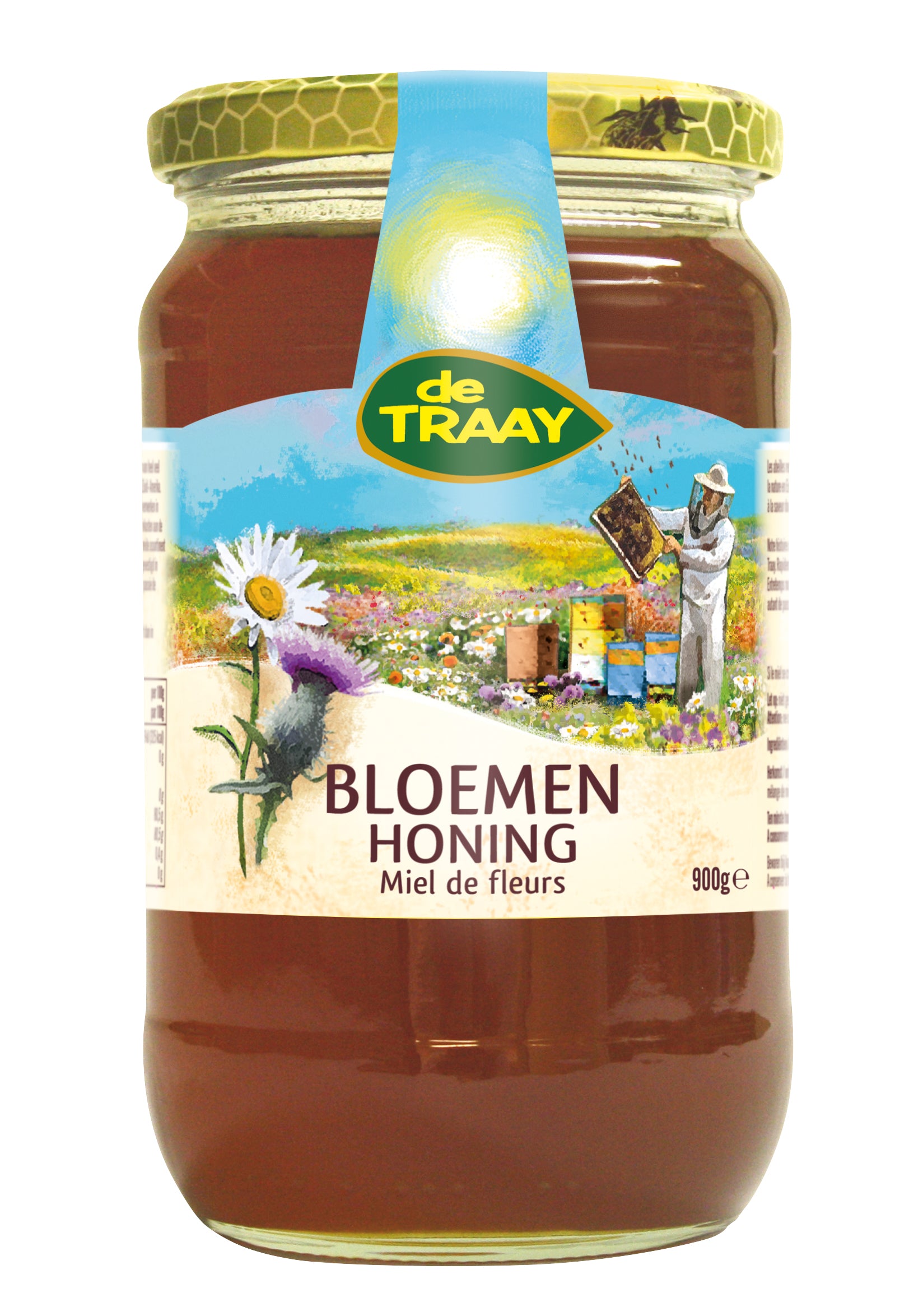 de Traay Bloemenhoning creme 900.00 Gram
