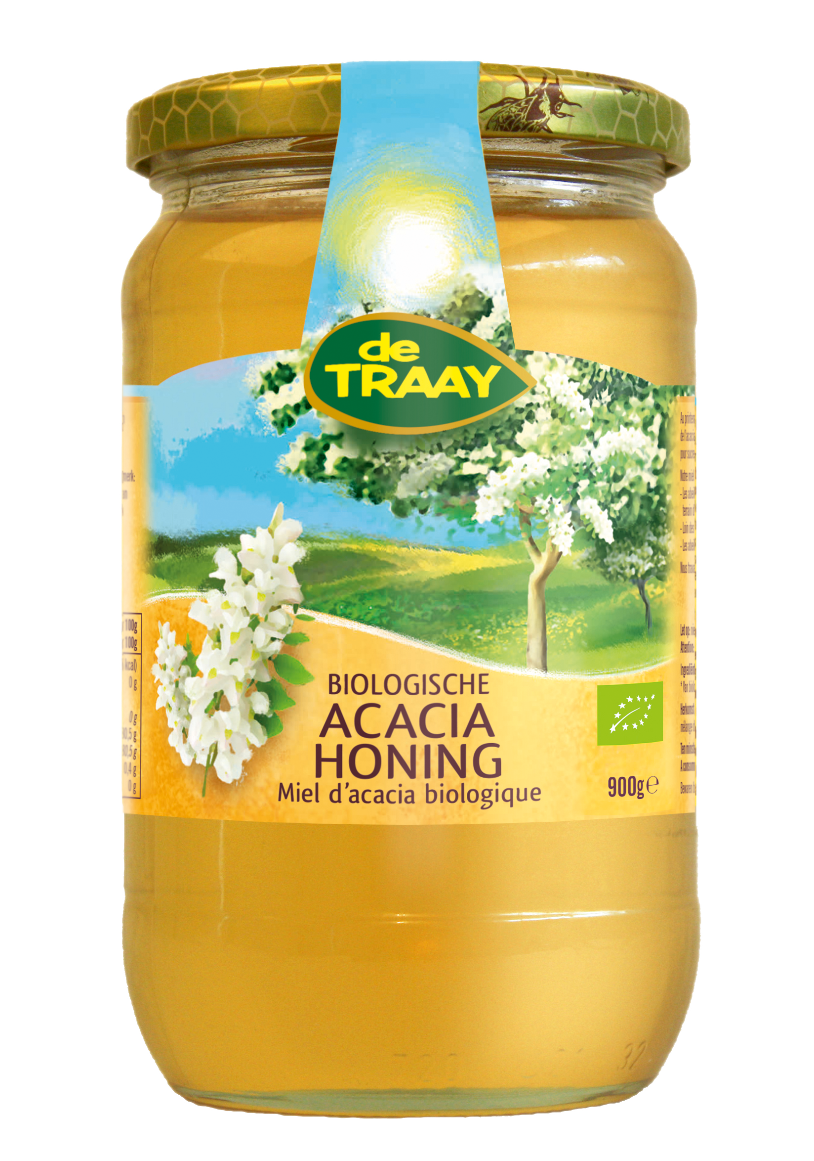 de Traay Acaciahoning bio 900.00 Gram