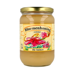 De Imker Bloemenhoning creme 900 Gram