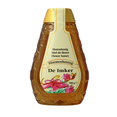 De Imker Bloemenhoning knijpfles 500.00 Gram