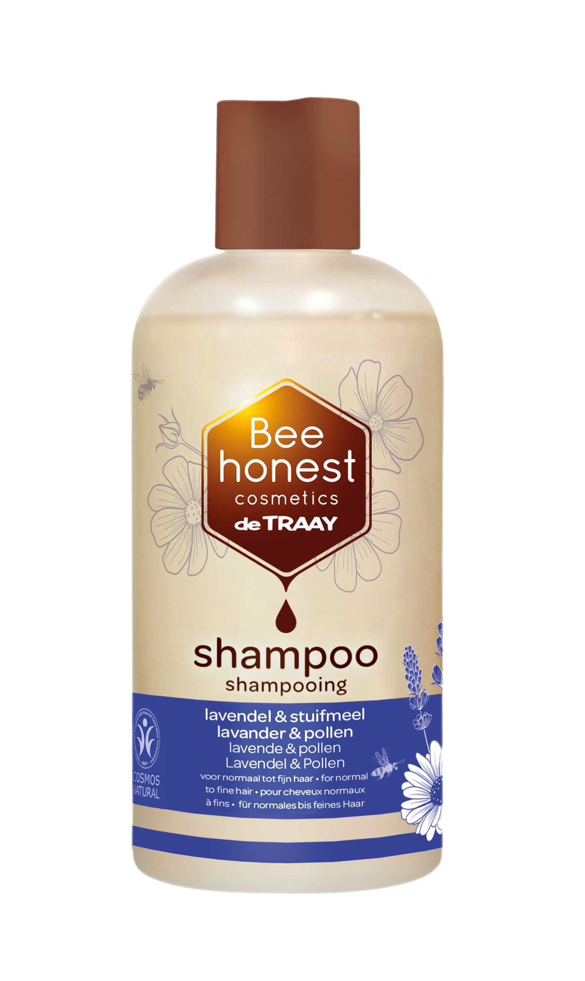 Traay Bee Honest Shampoo lavendel & stuifmeel 250.00 Milliliter