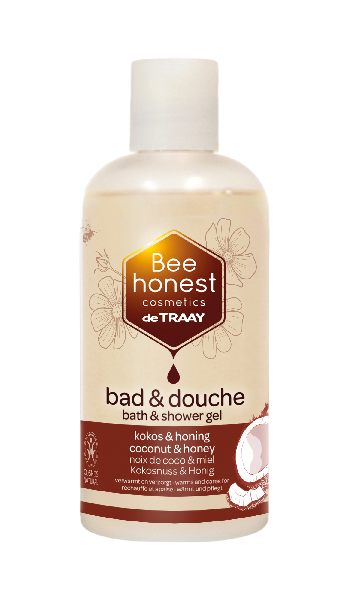Traay Bee Honest Bad / douche kokos / honing 250 Milliliter
