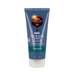 Traay Bee Honest Hair & body wash men rozemarijn 200 Milliliter