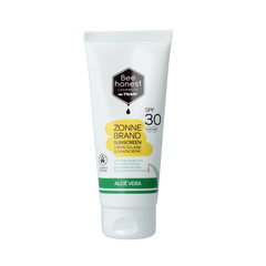Traay Bee Honest Zonnebrand aloe & honing SPF30 100.00 Milliliter