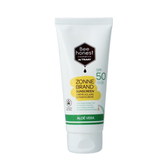Traay Bee Honest Zonnebrand aloe & honing SPF50 100 Milliliter