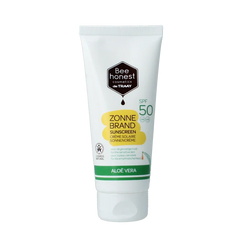Traay Bee Honest Zonnebrand aloe & honing SPF50 100 Milliliter