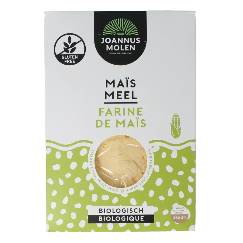 Joannusmolen Maismeel eerste keuze bio 350 Gram