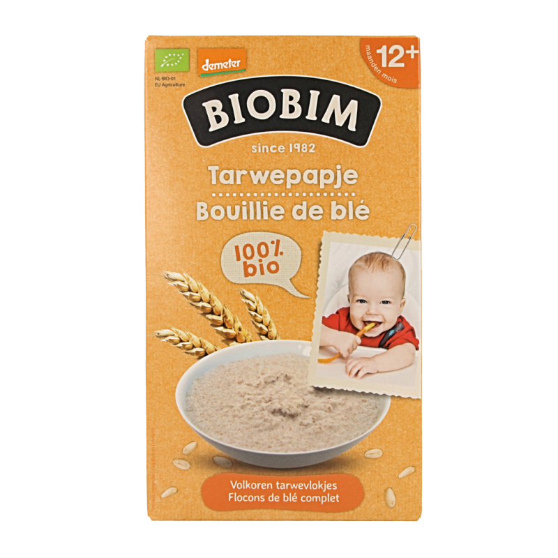 Biobim Tarwepapje 12 maanden bio 250 Gram
