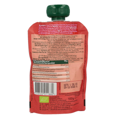 Organix Knijpfruit appel, aardbei & quinoa 12 maanden bio 100.00 Gram