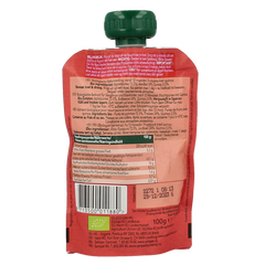 Organix Knijpfruit appel, aardbei & quinoa 12 maanden bio 100 Gram