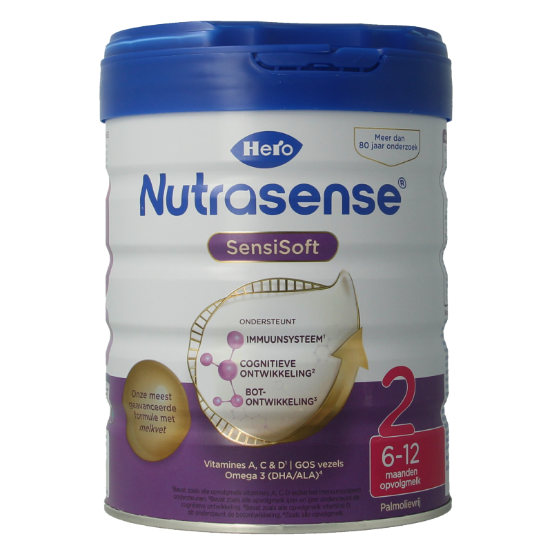 Hero Nutrasense SensiSoft opvolgmelk 2 (6-12mnd) 800 Gram