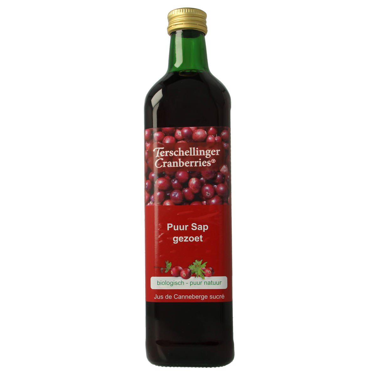 Terschellinger Cranberrysap gezoet bio 750.00 Milliliter