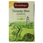 Terschellinger Groene thee cranberry bio 18 Zakjes