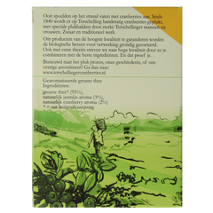 Terschellinger Groene thee cranberry bio 18 Zakjes