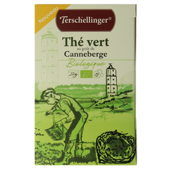 Terschellinger Groene thee cranberry bio 18 Zakjes