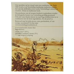 Terschellinger Zwarte thee cranberry bio 18 Zakjes