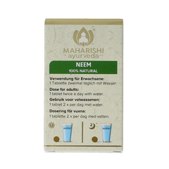 Maharashi Ayurveda Neem ayurvedisch enkelvoudig kruid natuurlijk 60 Tabletten