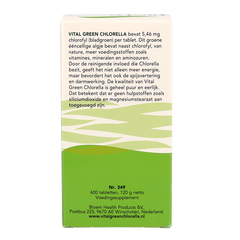 Bloem Chlorella vital green 600.00 Tabletten