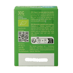 TerraSana Matcha premium groene thee bio 30 Gram