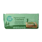 TerraSana Crackers rozemarijn & lijnzaad bio 250 Gram