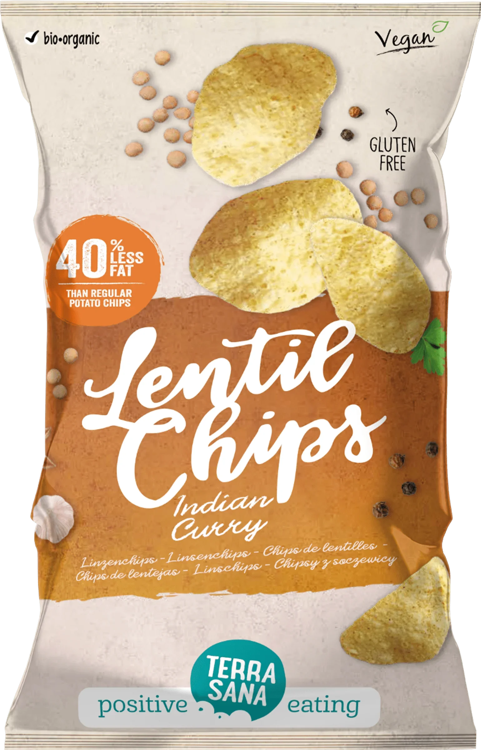 TerraSana Linzenchips Indian curry bio 75 Gram