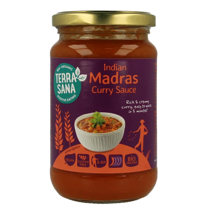 TerraSana Curry sauce madras bio 350 Gram