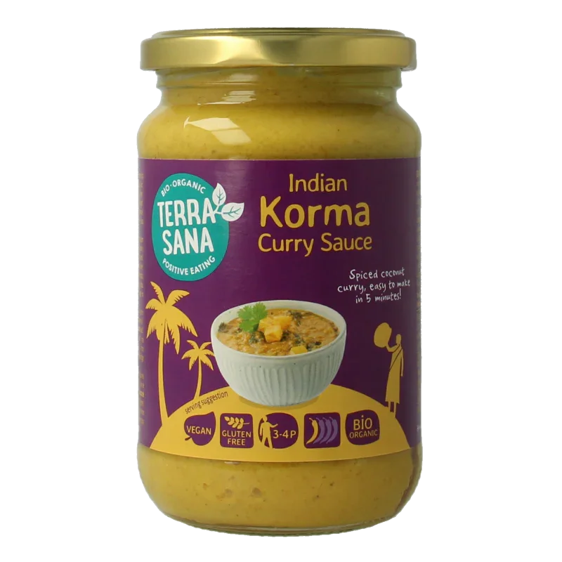 TerraSana Curry sauce korma bio 350 Gram