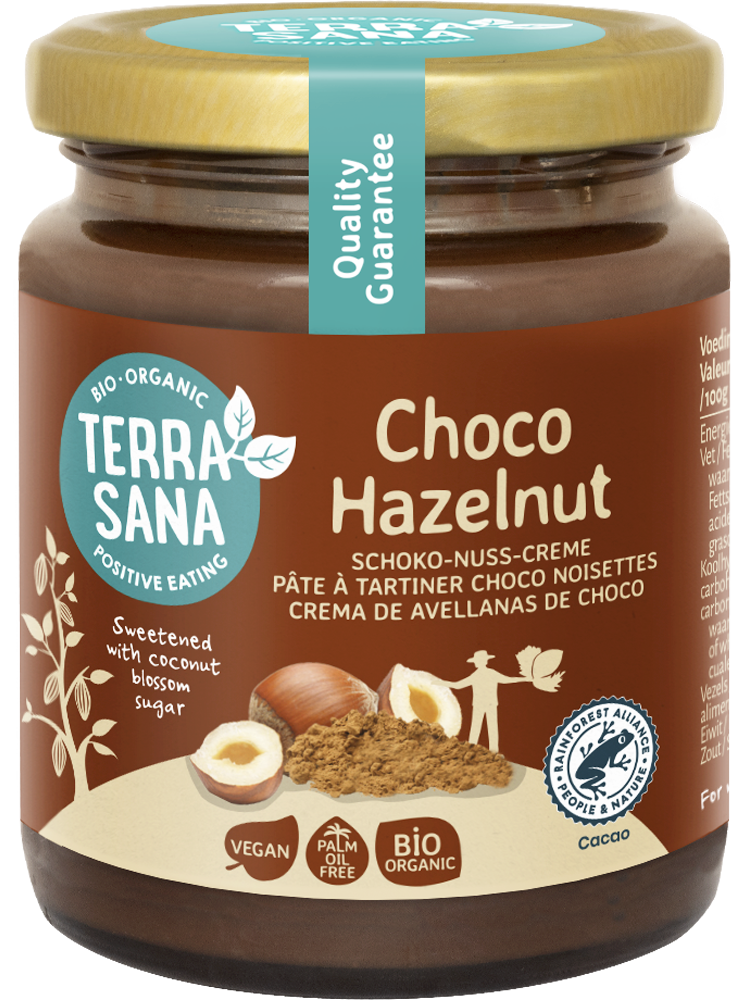 TerraSana Choco hazelnootpasta bio 250 Gram