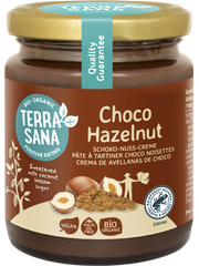 TerraSana Choco hazelnootpasta bio 250.00 Gram