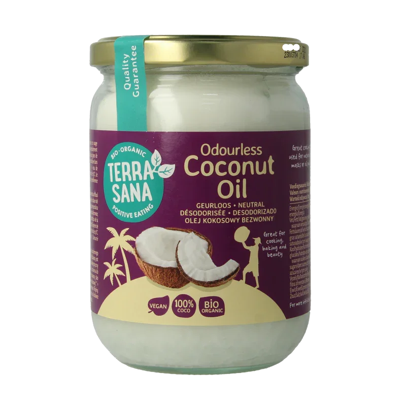 TerraSana Kokosolie geurloos bio 500 Milligram