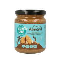 TerraSana Amandelpasta bruin crunchy bio 250 Gram