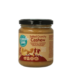 TerraSana Cashewpasta crunchy met himalayazout bio 250 Gram