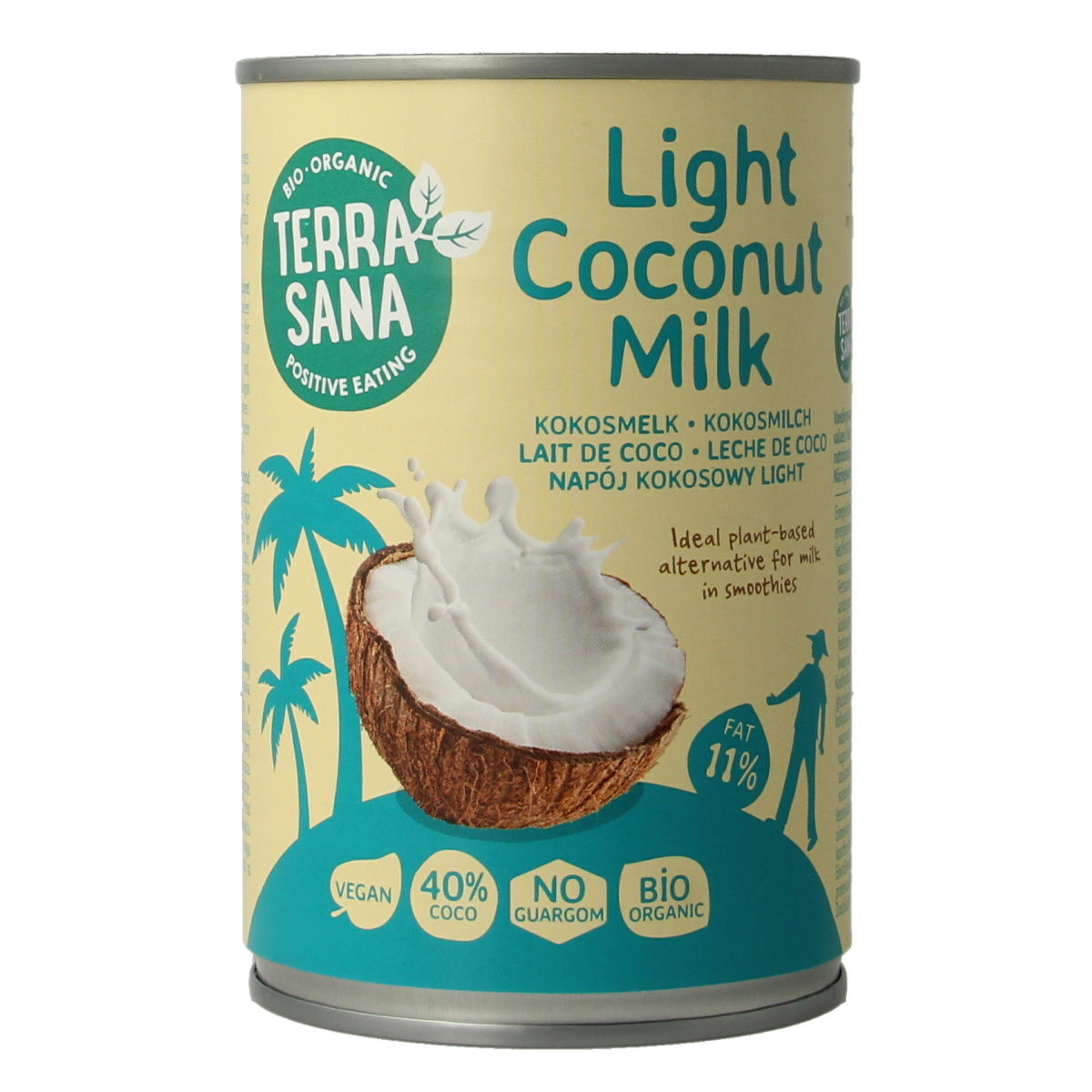 TerraSana Kokosmelk light vet bio 400.00 Milliliter