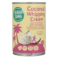 TerraSana Kokosmelk slagroom 30% vet bio 400.00 Milliliter