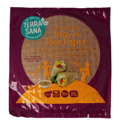 TerraSana Vietnamese bruine rijstvellen bio 150.00 Gram