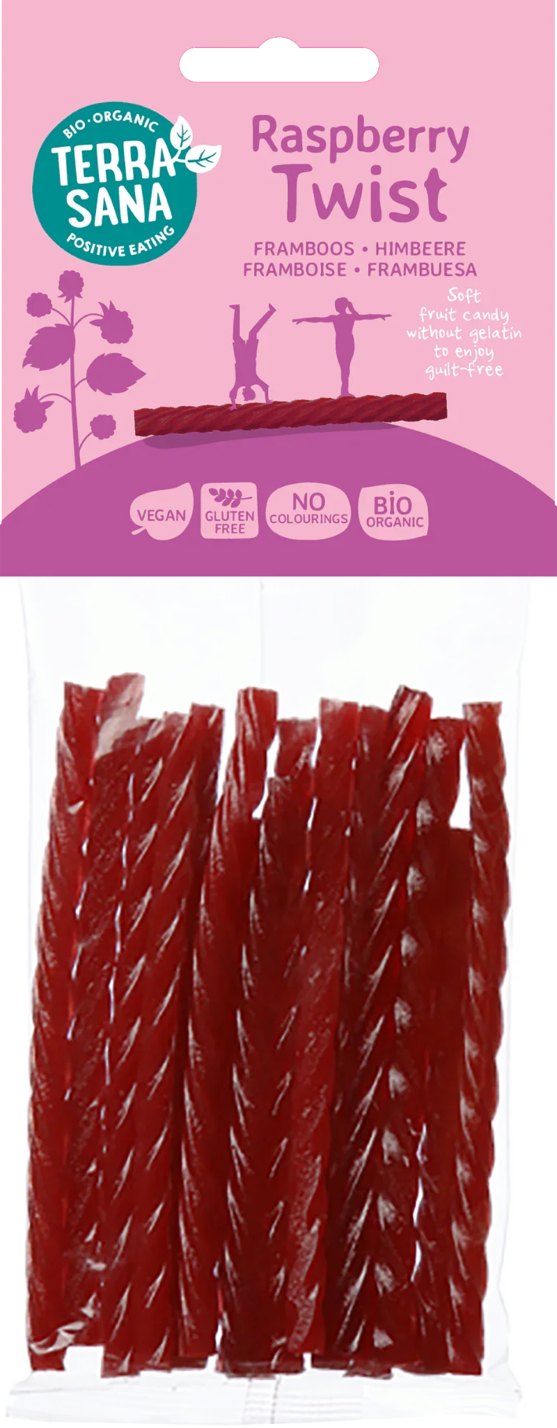 TerraSana Framboos kabels twists bio 75 Gram