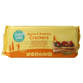 TerraSana Crackers sesam & rozemarijn bio 250 Gram