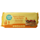 TerraSana Crackers sesam & rozemarijn bio 250.00 Gram