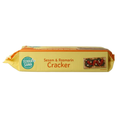 TerraSana Crackers sesam & rozemarijn bio 250 Gram