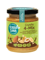 TerraSana 4-Mix crunchy notenpasta bio 250.00 Gram