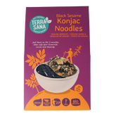 TerraSana Konjak noodles zwarte sesam bio 250 Gram