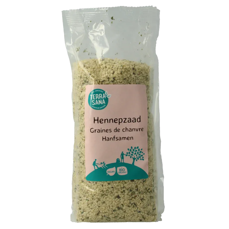 TerraSana RAW Hennepzaad gepeld bio 500 Gram