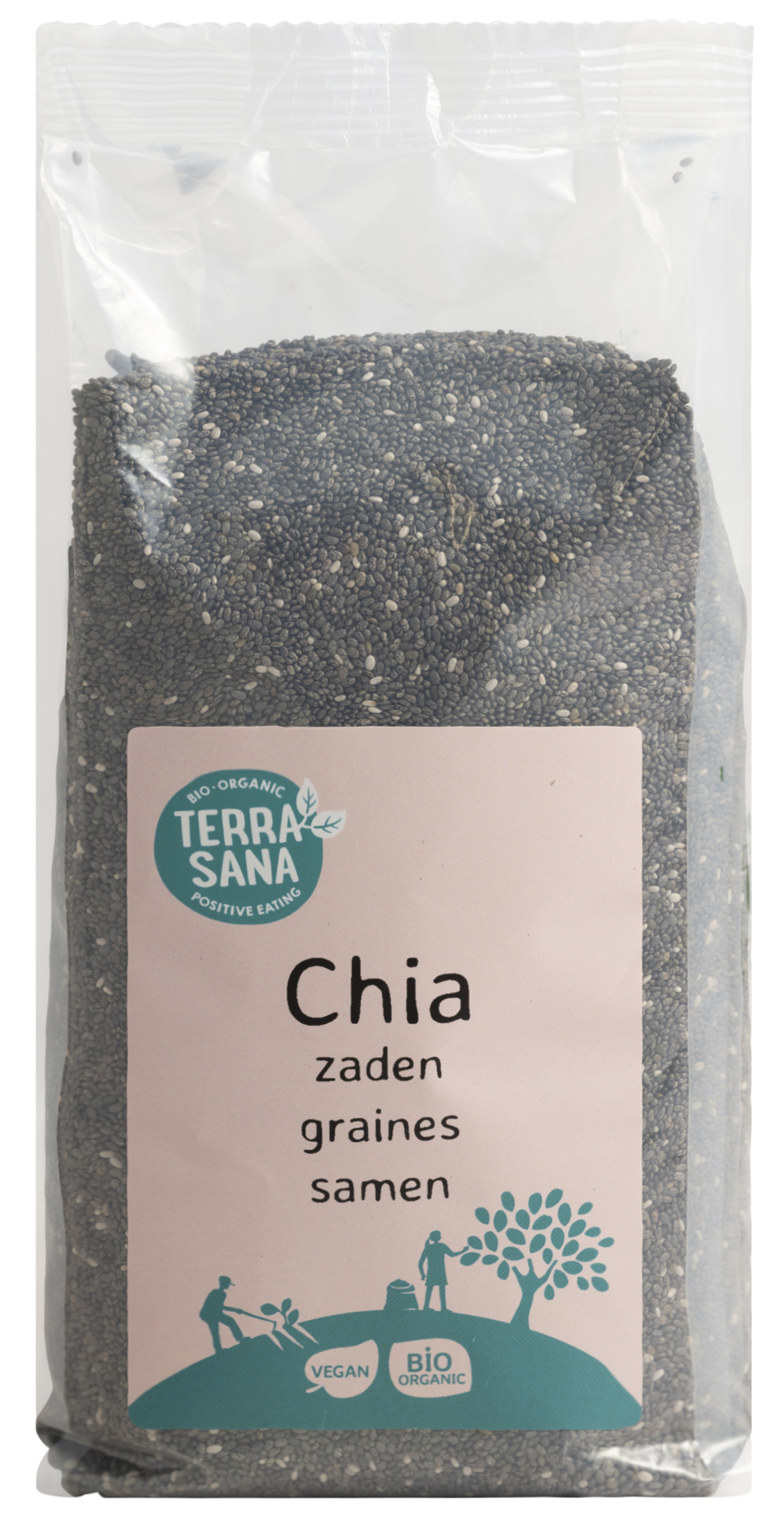TerraSana RAW Chia zaad zwart bio 600.00 Gram